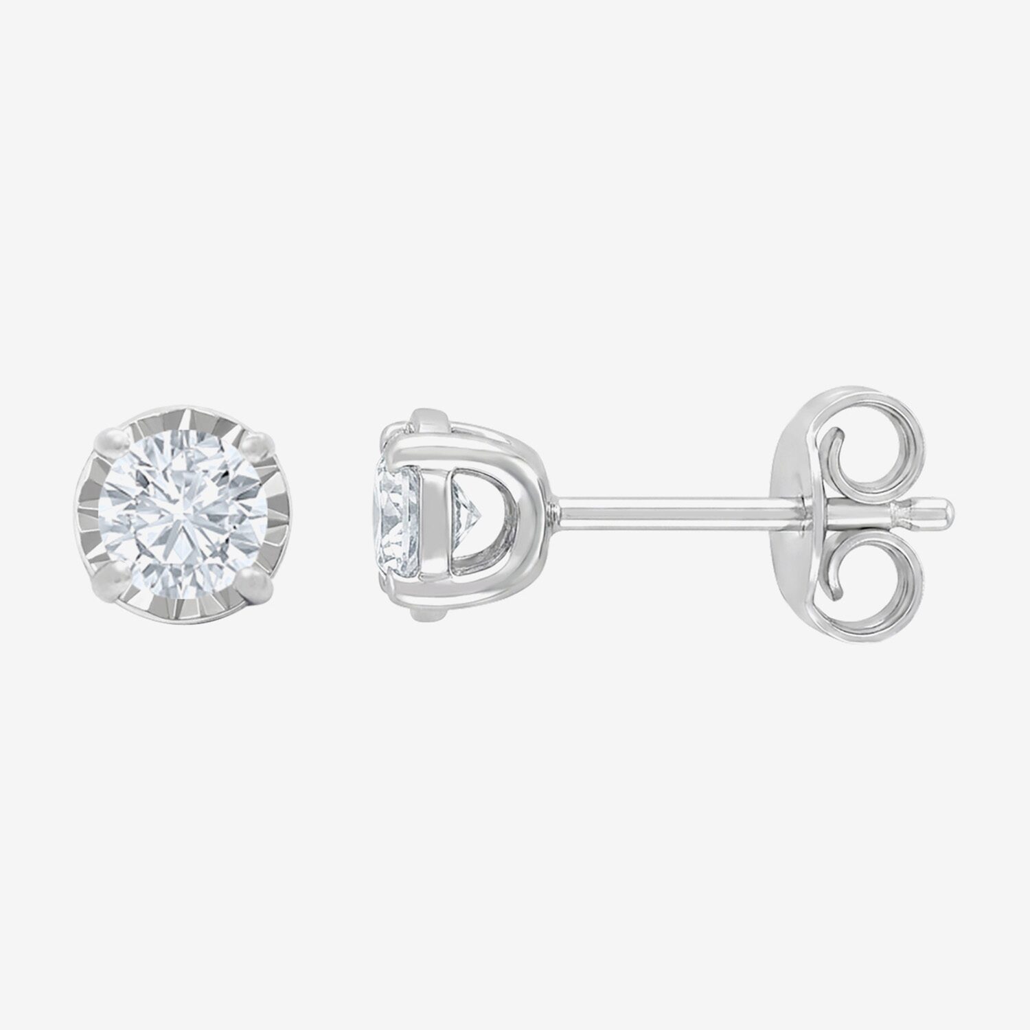 (H-I / I1) Womens 1 CT. T.W. Lab Grown White Diamond Sterling Silver Round 2-pc. Jewelry Set