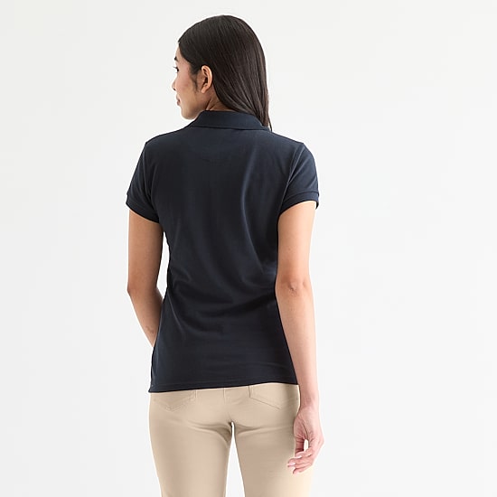 IZOD Womens Juniors Short Sleeve Polo Shirt