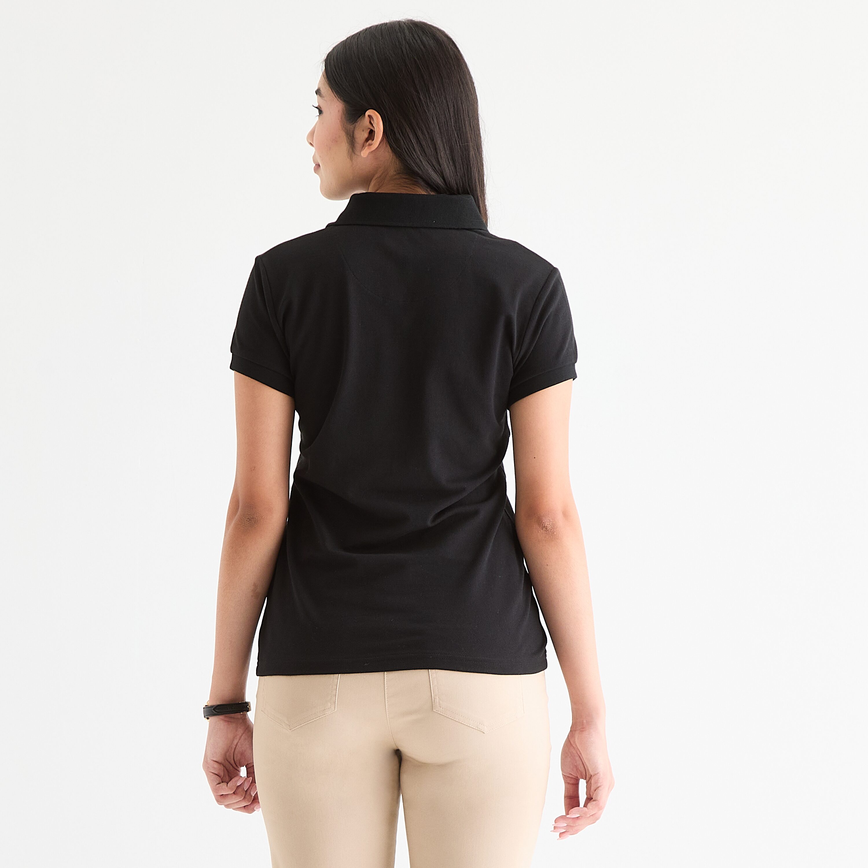 IZOD Womens Juniors Short Sleeve Polo Shirt