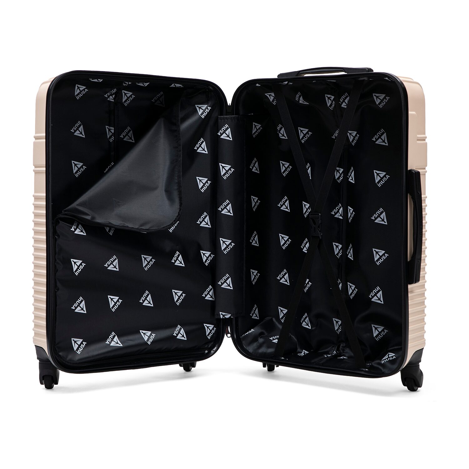 InUSA Resilience 32 Inch Hardside Checked Spinner Luggage