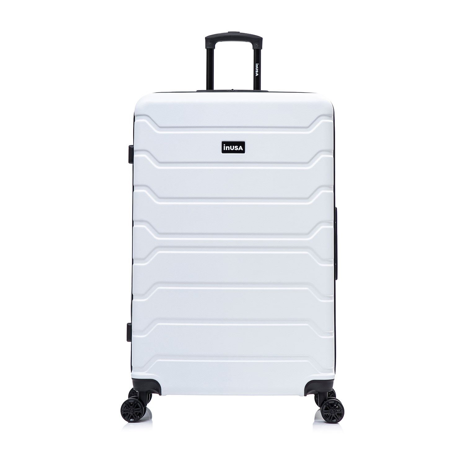 InUSA Trend 32 Inch Hardside Checked Spinner Luggage