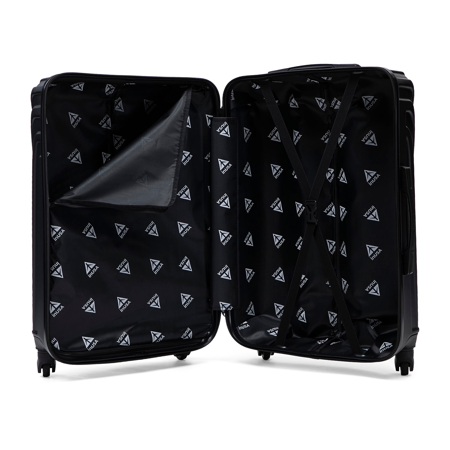 InUSA Vasty 32 Inch Hardside Checked Spinner Luggage