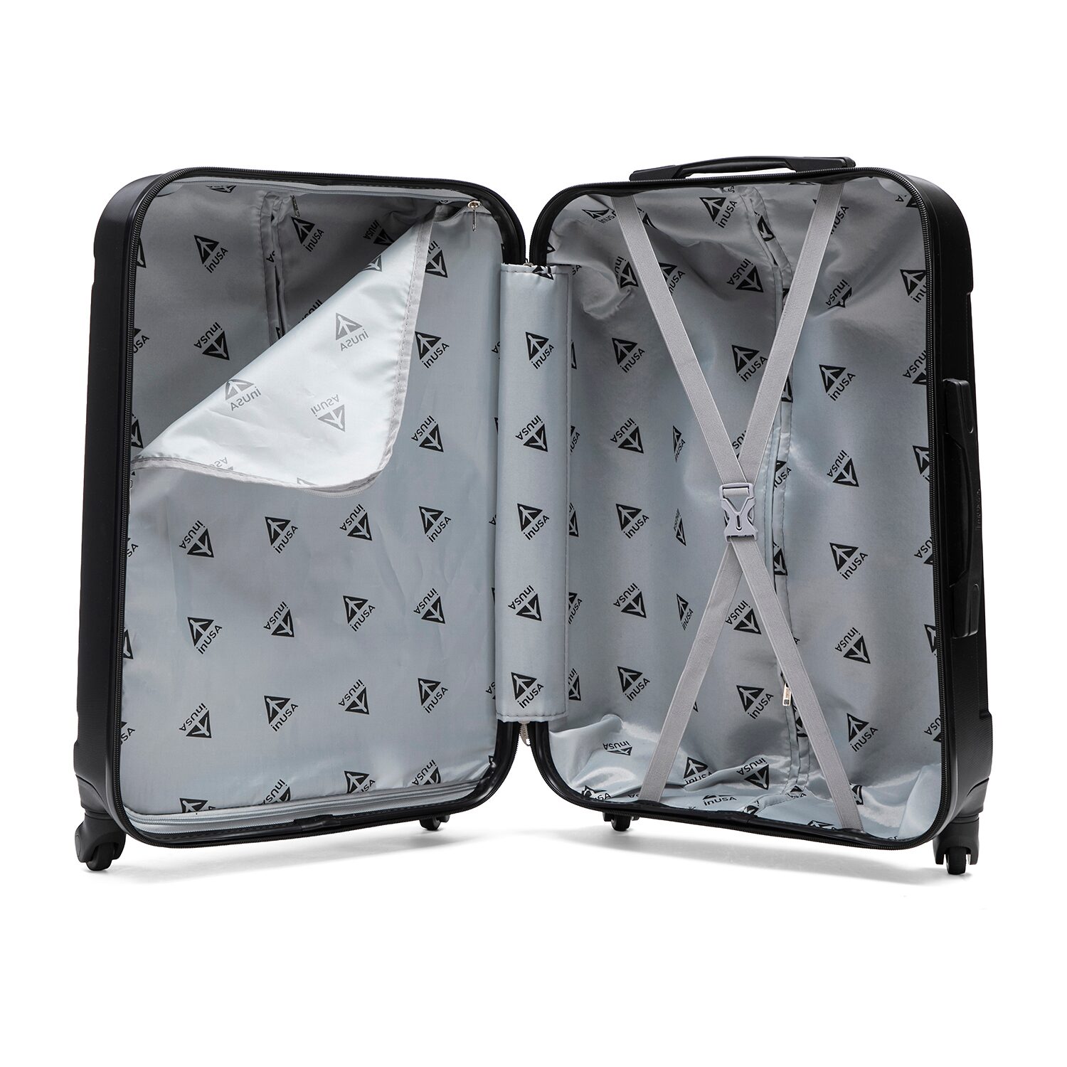 InUSA Pilot 32 Inch Hardside Checked Spinner Luggage