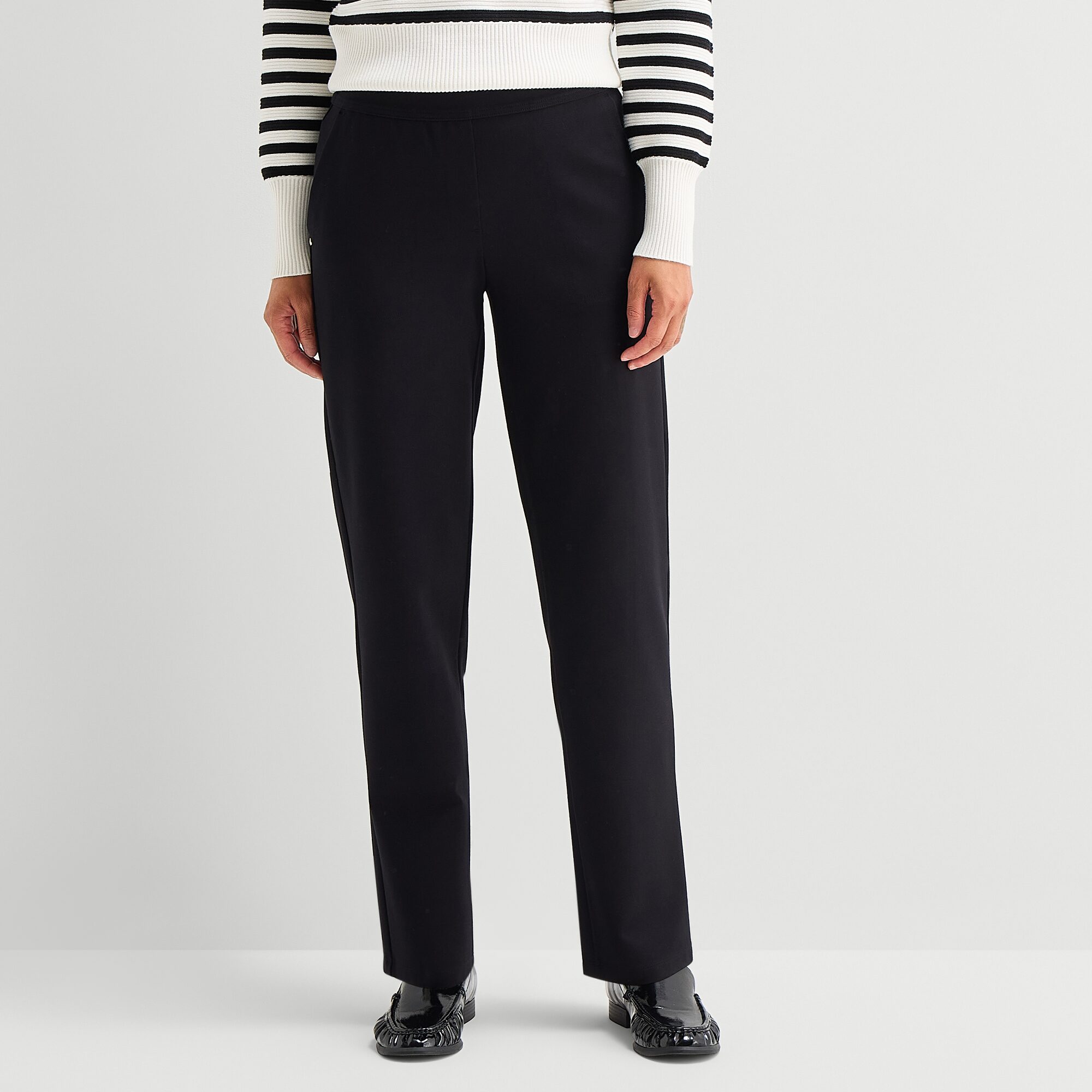 Liz Claiborne Maya Womens Straight Mid Rise Pull-On Pant