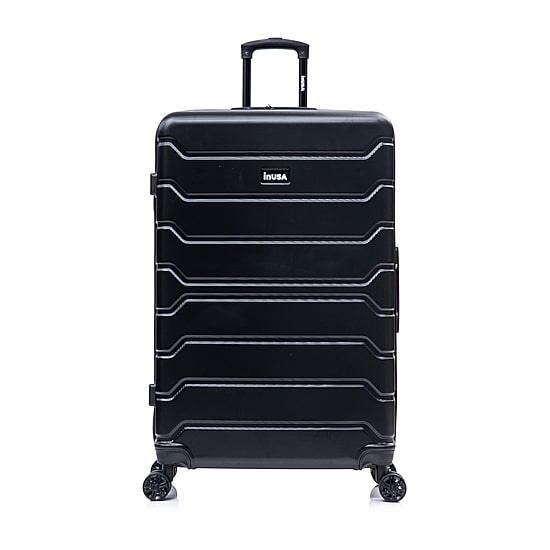 InUSA Trend 32 Inch Hardside Checked Spinner Luggage