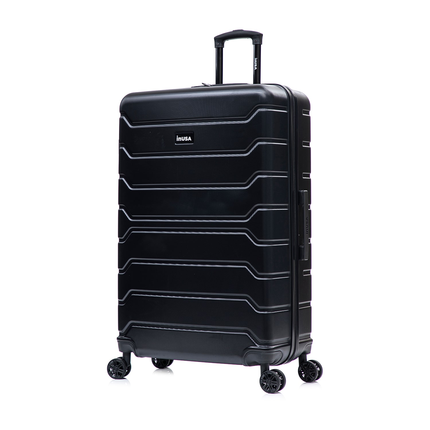 InUSA Trend 32 Inch Hardside Checked Spinner Luggage