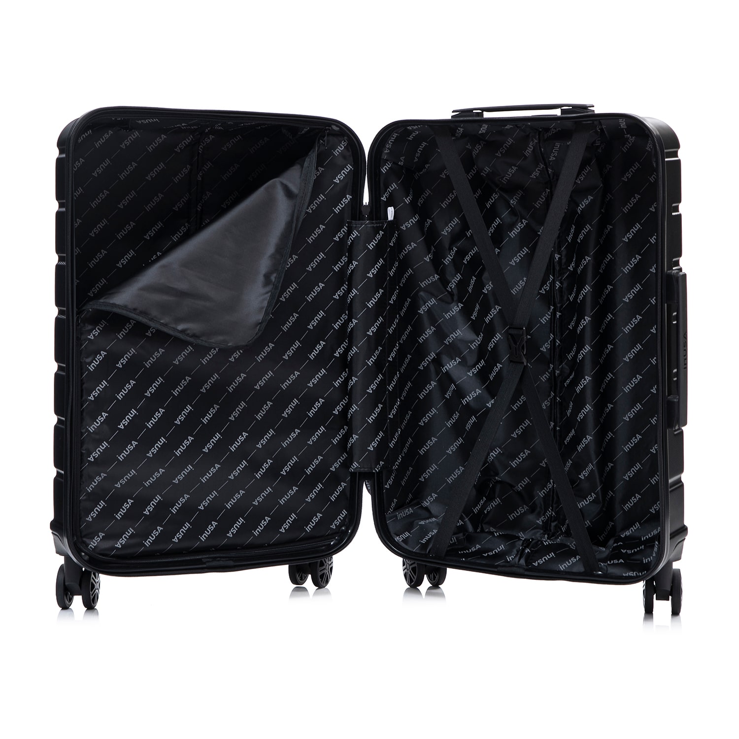 InUSA Trend 32 Inch Hardside Checked Spinner Luggage