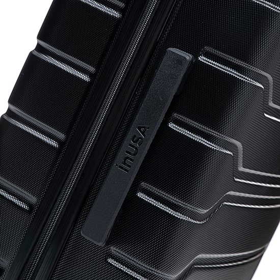 InUSA Trend 32 Inch Hardside Checked Spinner Luggage