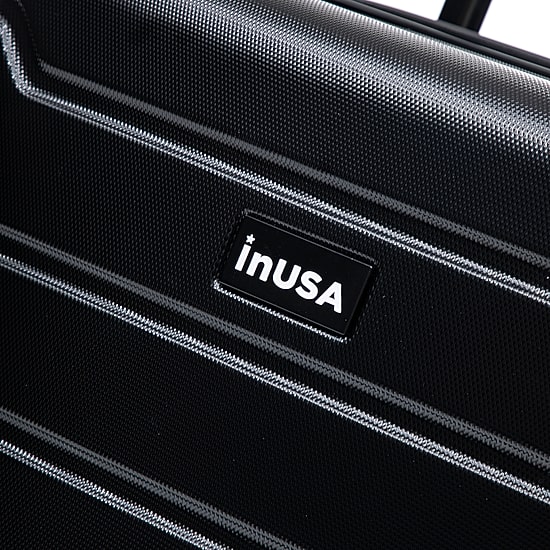 InUSA Trend 32 Inch Hardside Checked Spinner Luggage