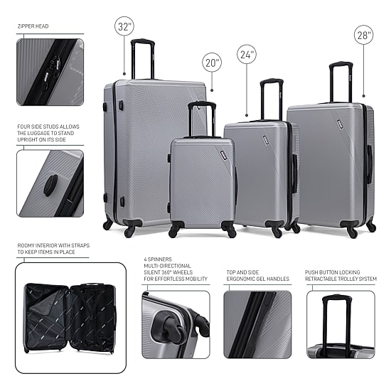 Dukap Discovery 4-pc. Hardside Luggage Set