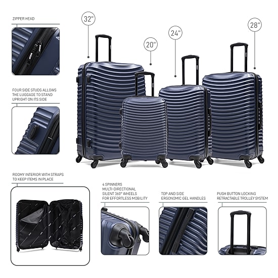 Dukap Adly 4-pc. Hardside Luggage Set