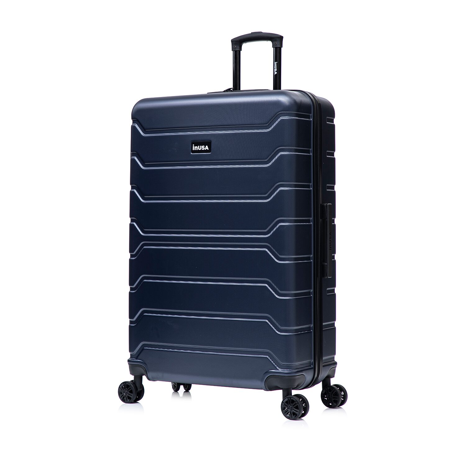 InUSA Trend 32 Inch Hardside Checked Spinner Luggage