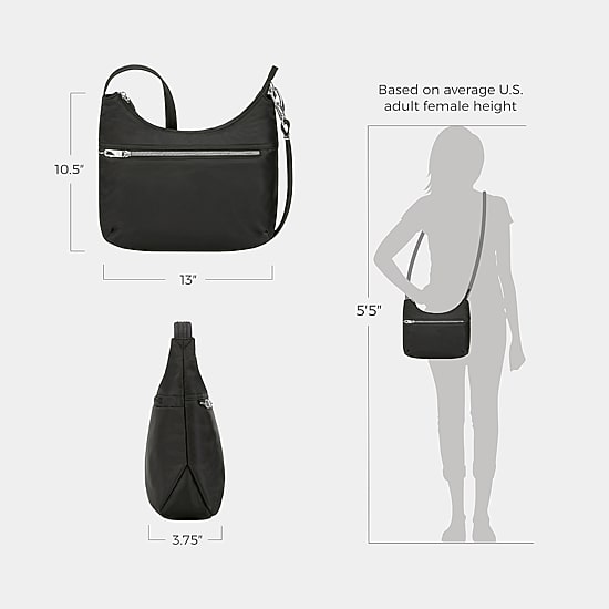 Travelon Anti-Theft Tailored Hobo Bag