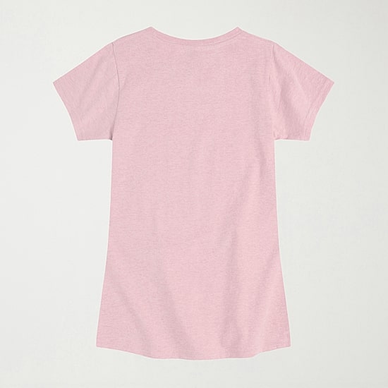 Disney Collection Wicked Wonderland Perfect Princess Red And Pink Big Kid Girls Crew Neck Short Sleeve Regular Fit Descendants Graphic T-Shirt