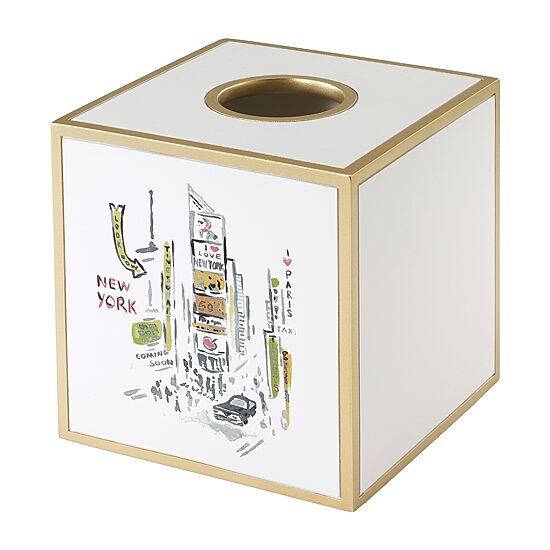 Nicole Miller City Girl Tissue Box Cover