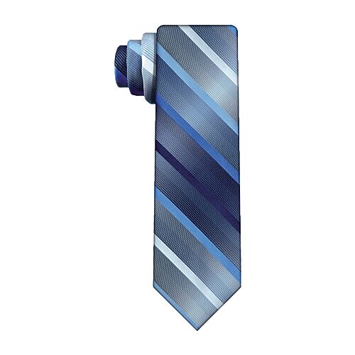 Van Heusen Striped Tie In Blue