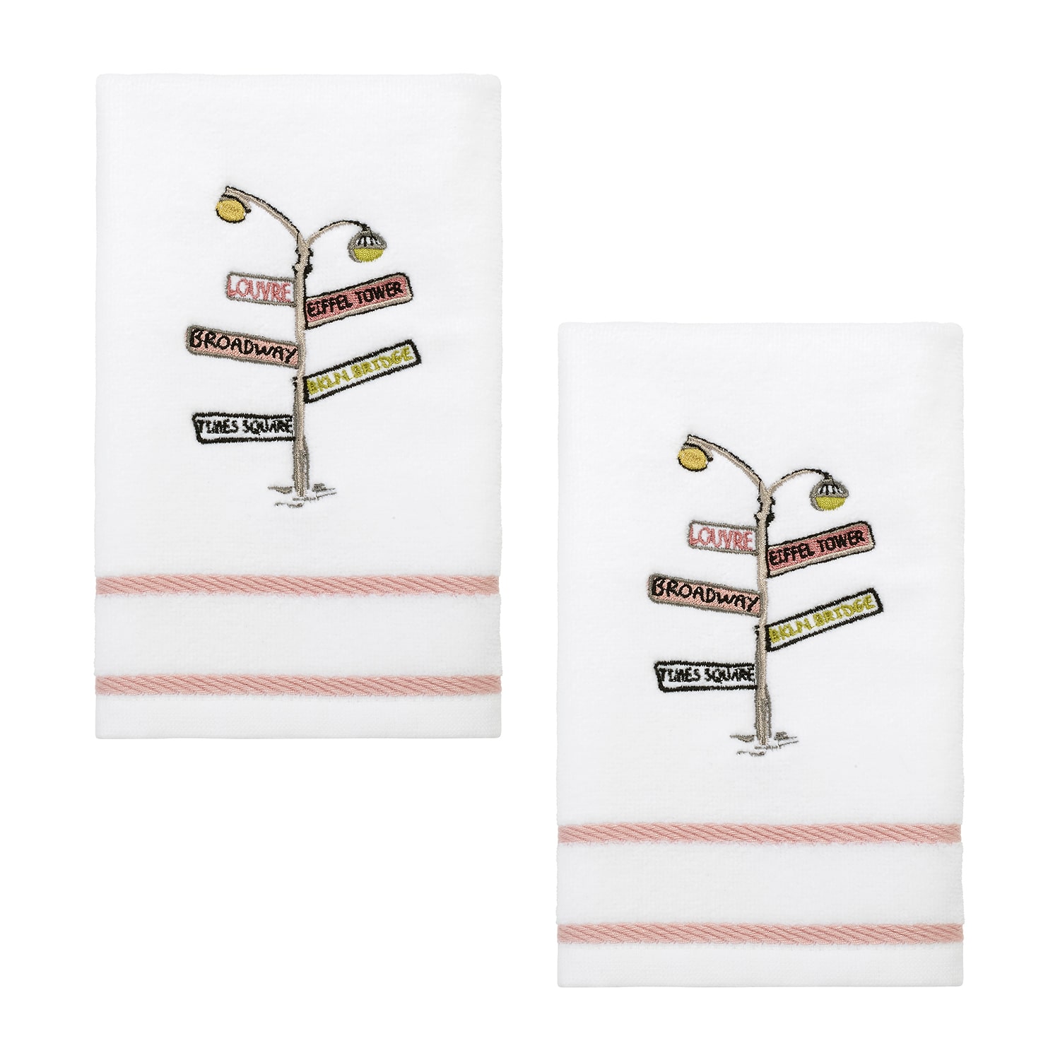 Nicole Miller City Girl 2-pc. Fingertip Towel