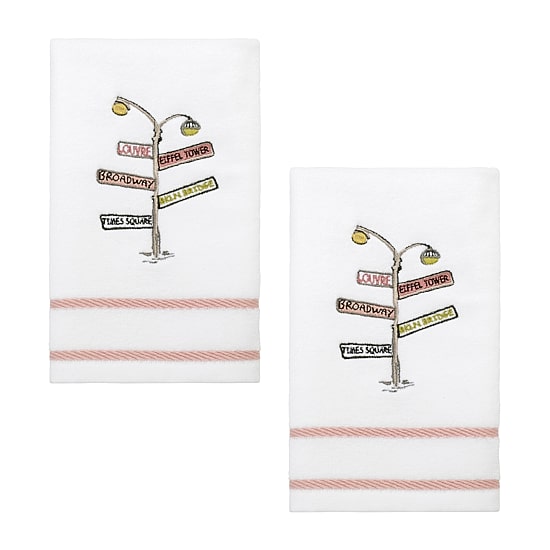 Nicole Miller City Girl 2-pc. Fingertip Towel