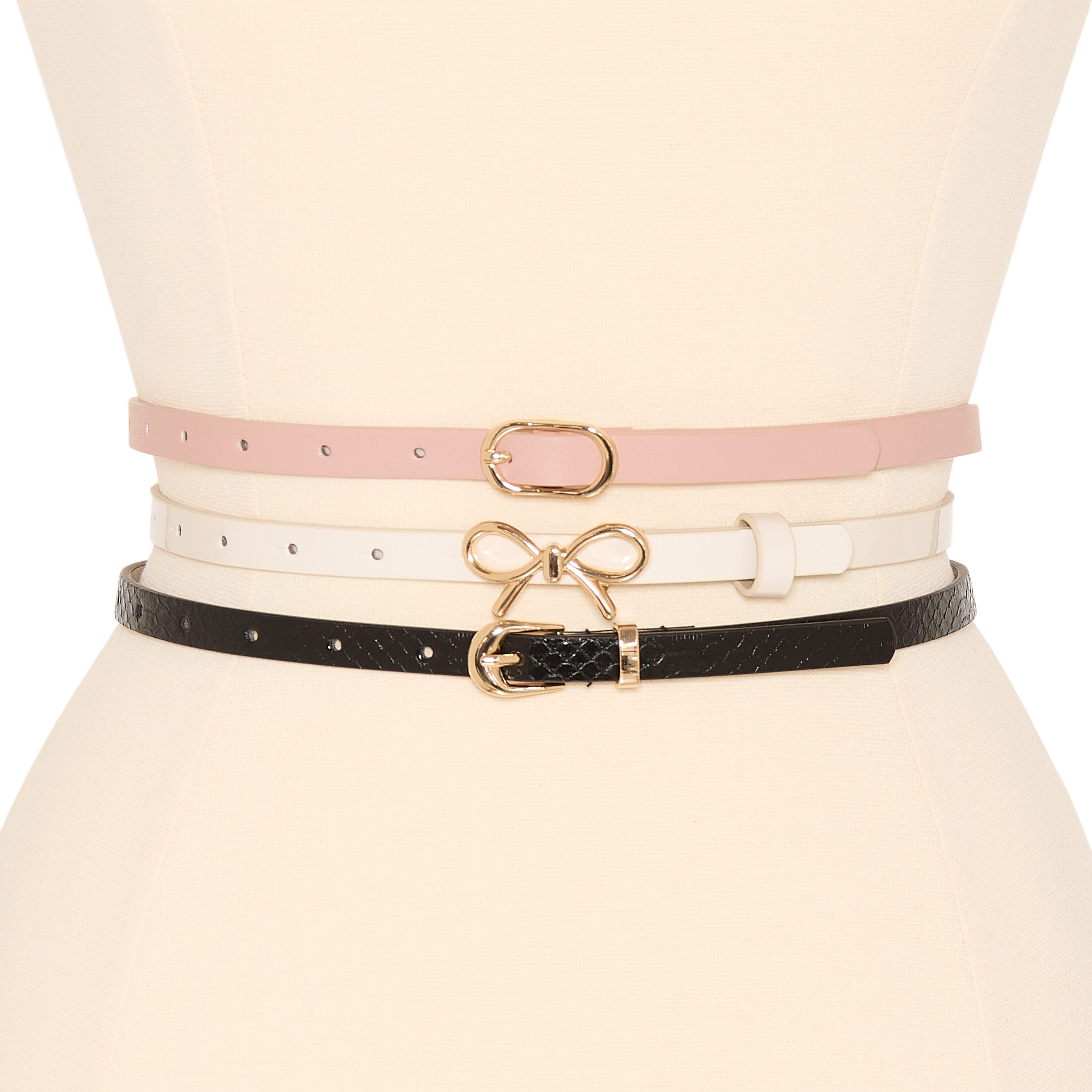 Liz Claiborne 3 Pack 13 Mm Trouser 3-pc. Womens Belt
