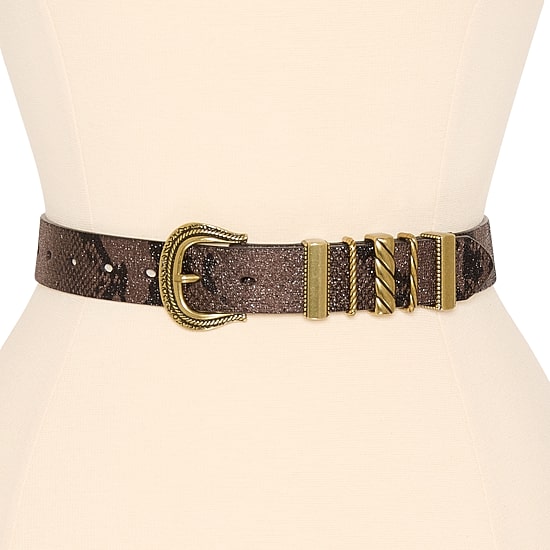JS Jessica Simpson 1" Stone Womens Belt