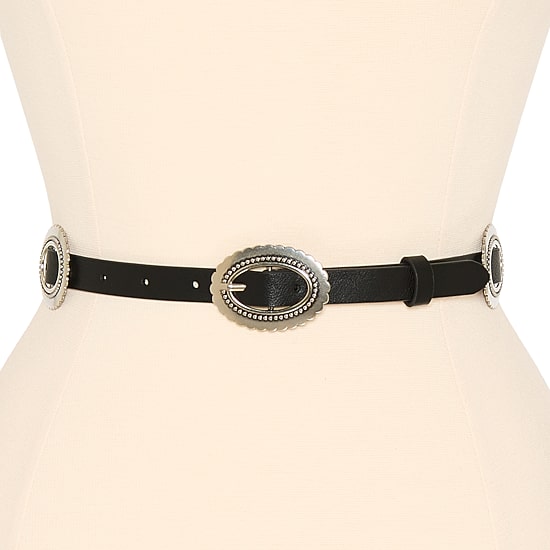 Arizona 17mm Oval Concho Womens Belt