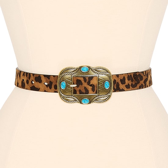 JS Jessica Simpson 1" Stone Reversible Womens Belt