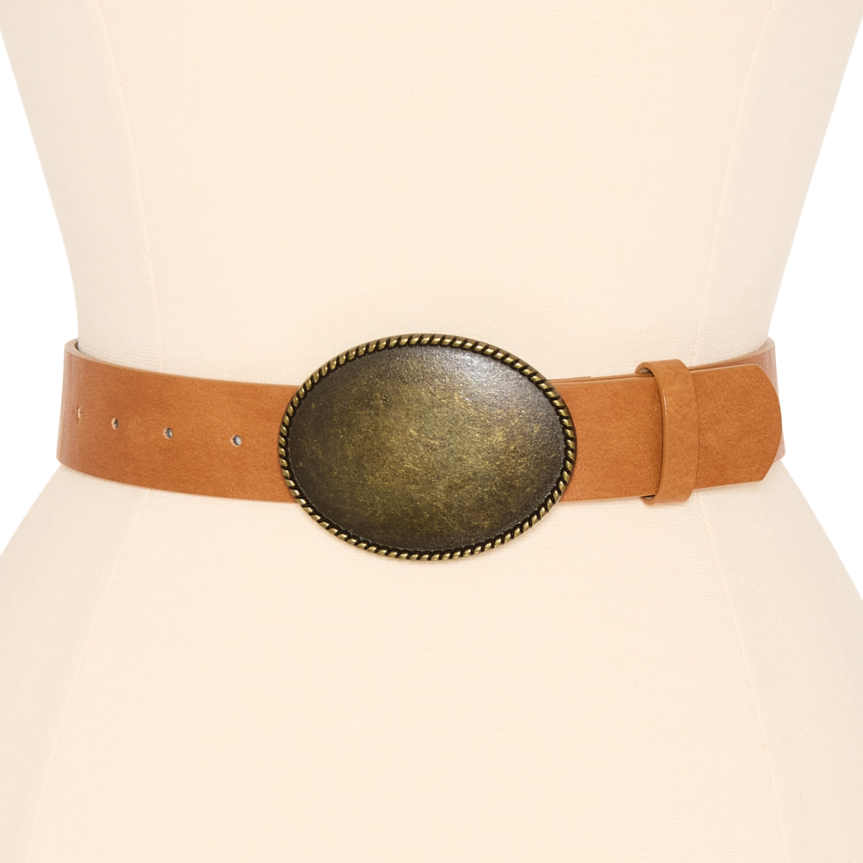 A.N.A 35mm Oval Plaque Womens Belt