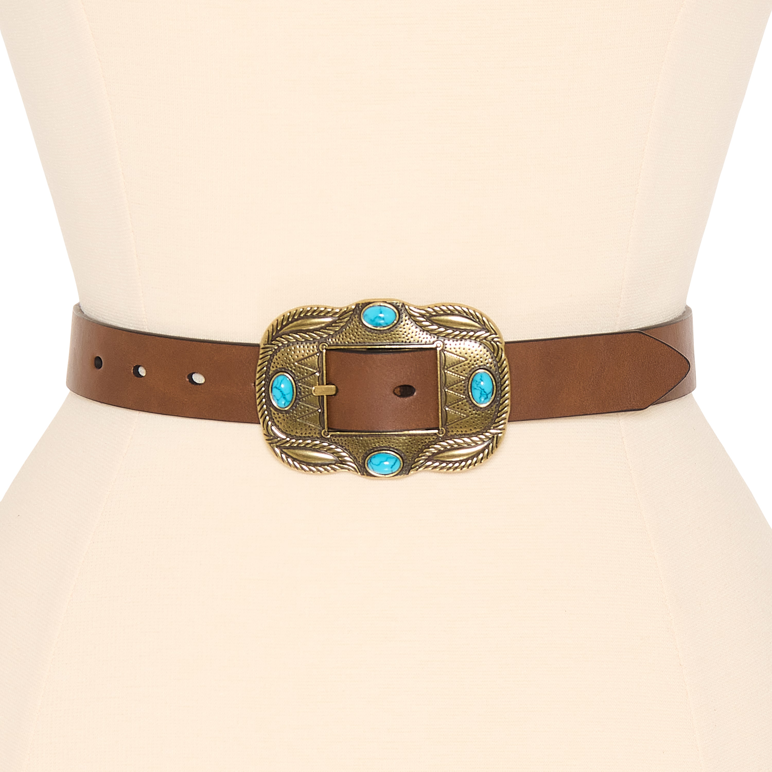 JS Jessica Simpson 1" Stone Reversible Womens Belt