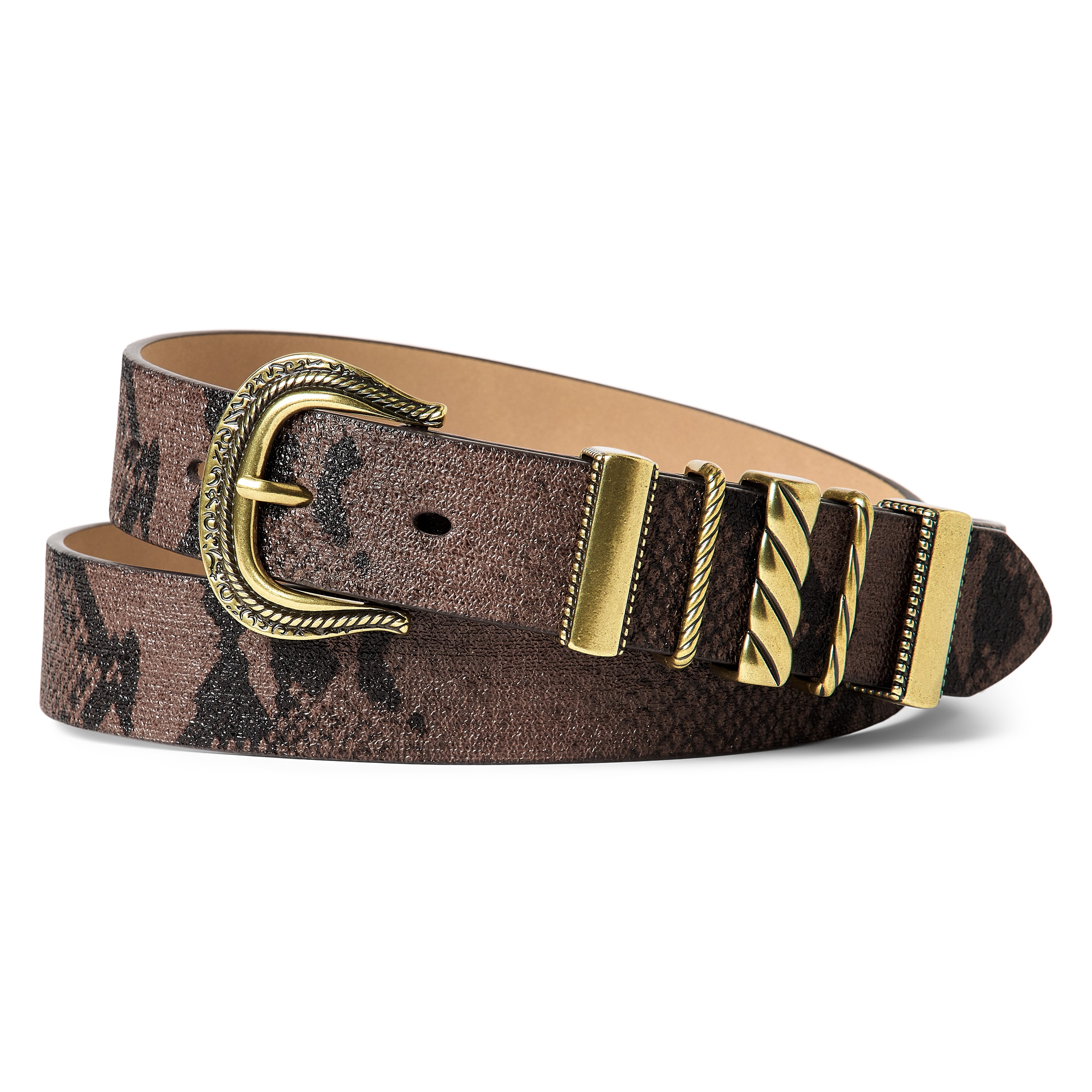 JS Jessica Simpson 1" Stone Womens Belt