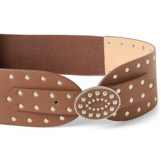 JS Jessica Simpson 3" Studded Waist Belt 1 Pair Womens Belt