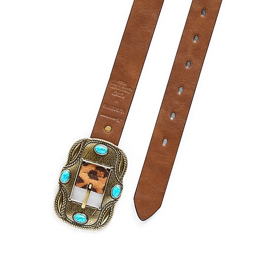 JS Jessica Simpson 1" Stone Reversible Womens Belt