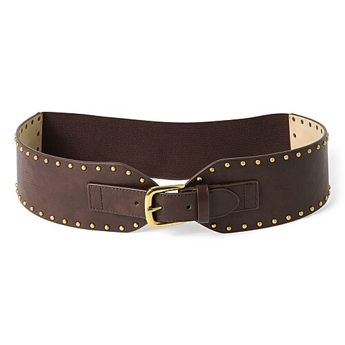 Ana 76mm Harness Stud Womens Belt In Brown
