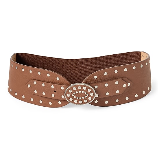 JS Jessica Simpson 3" Studded Waist Belt 1 Pair Womens Belt