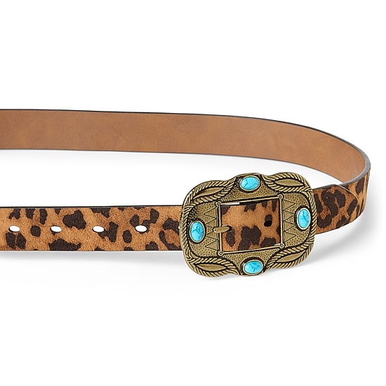 JS Jessica Simpson 1" Stone Reversible Womens Belt