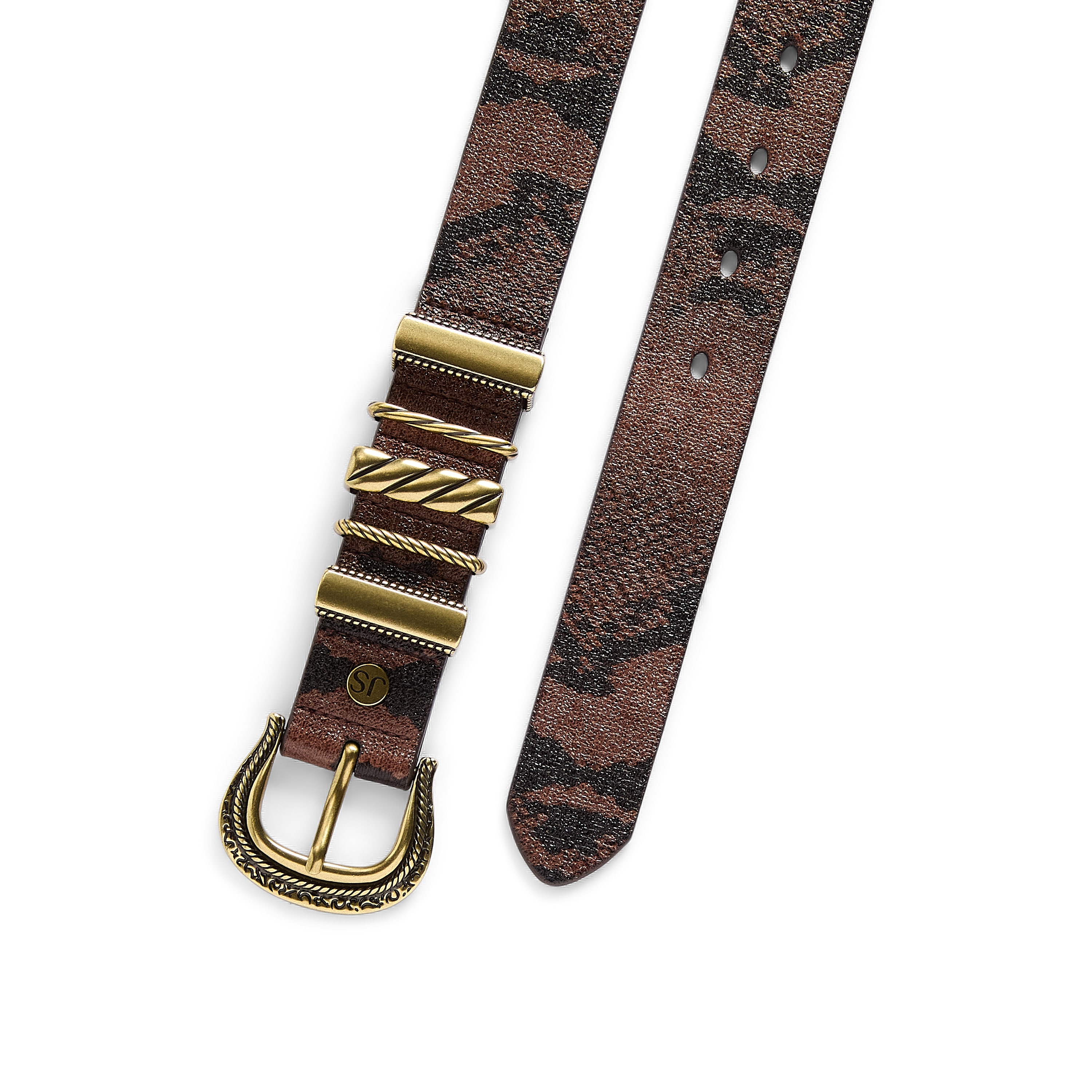 JS Jessica Simpson 1" Stone Womens Belt