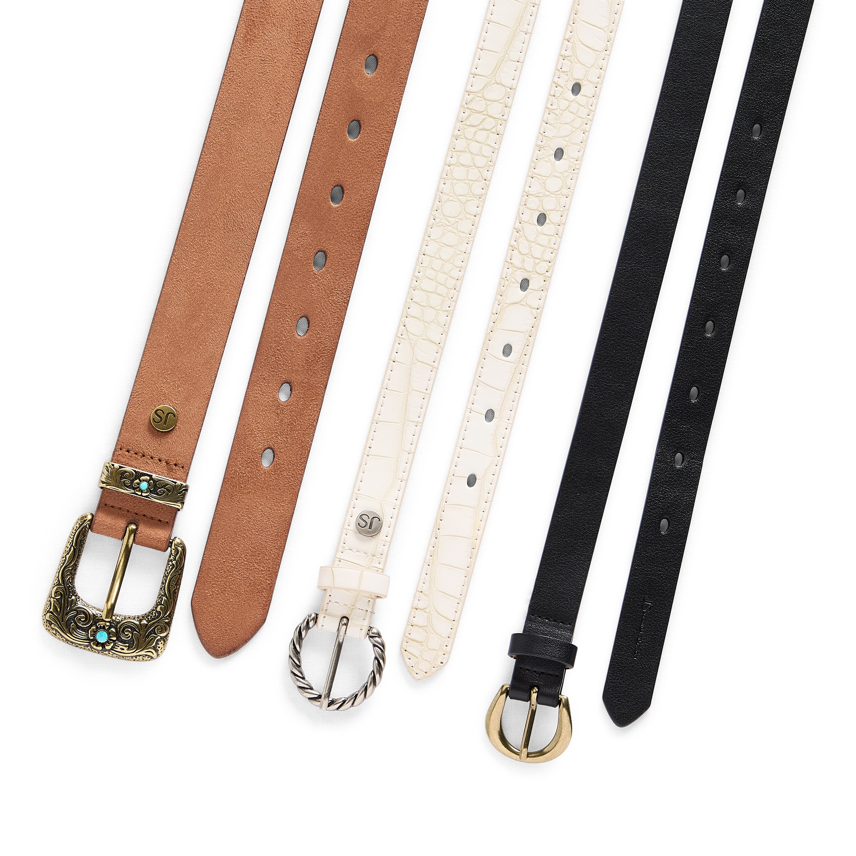 JS Jessica Simpson 75' & 1.25" Western Pack 3-pc. Womens Belt