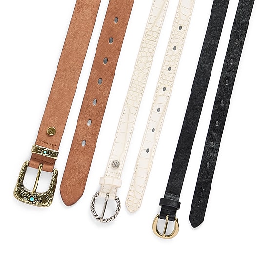 JS Jessica Simpson 75' & 1.25" Western Pack 3-pc. Womens Belt