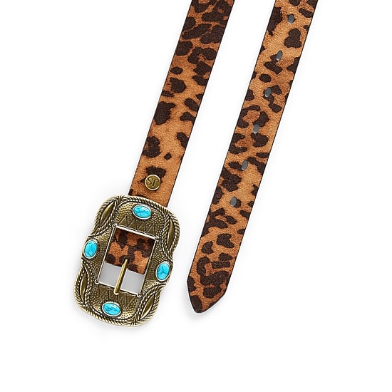 JS Jessica Simpson 1" Stone Reversible Womens Belt