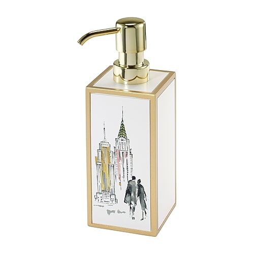 Nicole Miller City Girl Soap Dispenser In White