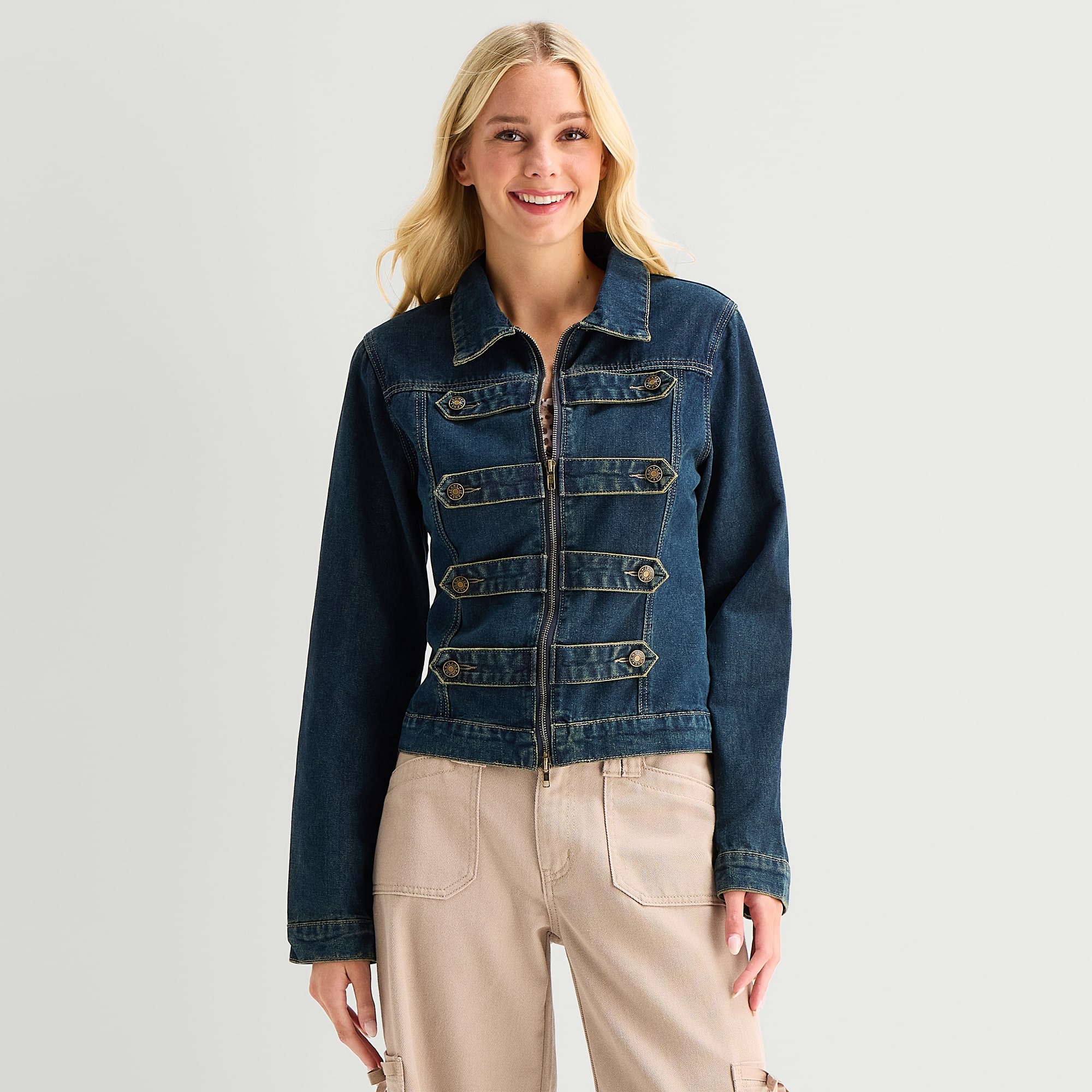 Forever 21 Womens Juniors Denim Midweight Jacket