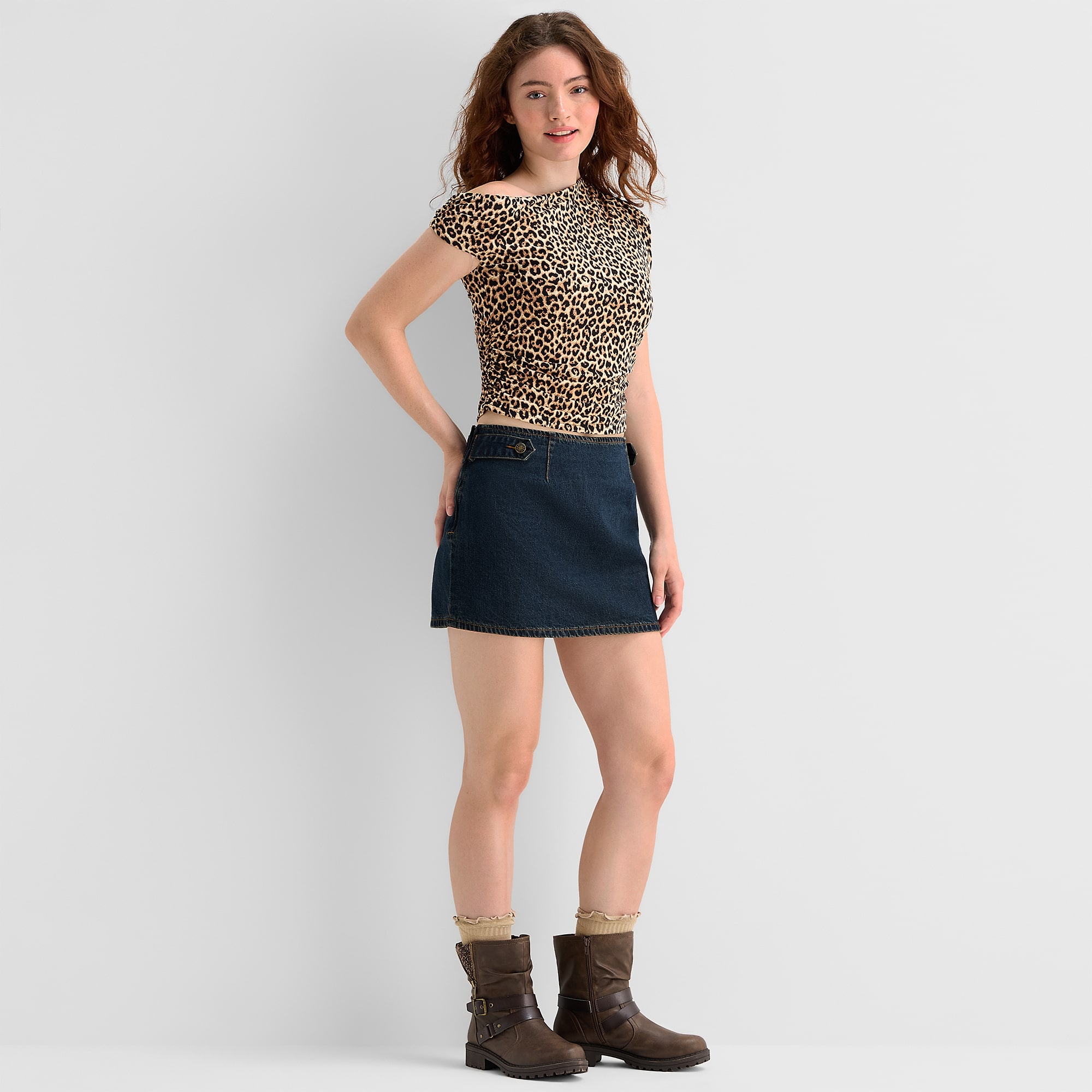 Forever 21 Womens Juniors Mini Denim Skirt