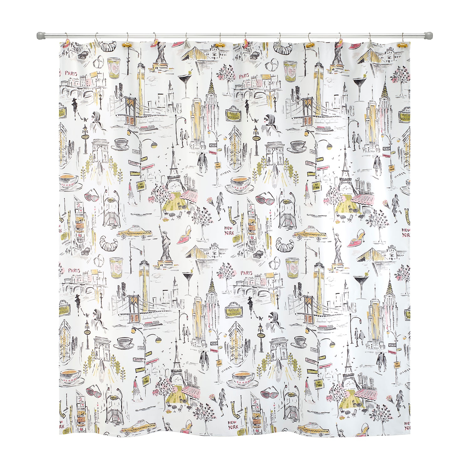 Nicole Miller City Girl Shower Curtain