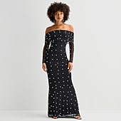 jcpenney black prom dresses Formal - Women Color:hot-pink