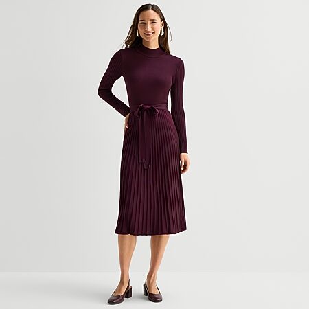 jcpenney burgundy dress Red Lace Dresses - Women Machine Wash V-Active Deep Blue V Neck Color:BRONZE