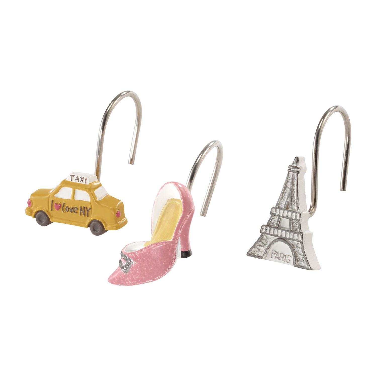 Nicole Miller City Girl Shower Curtain Hooks