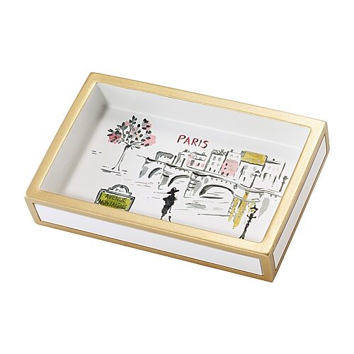 Nicole Miller City Girl Soap Dish In White