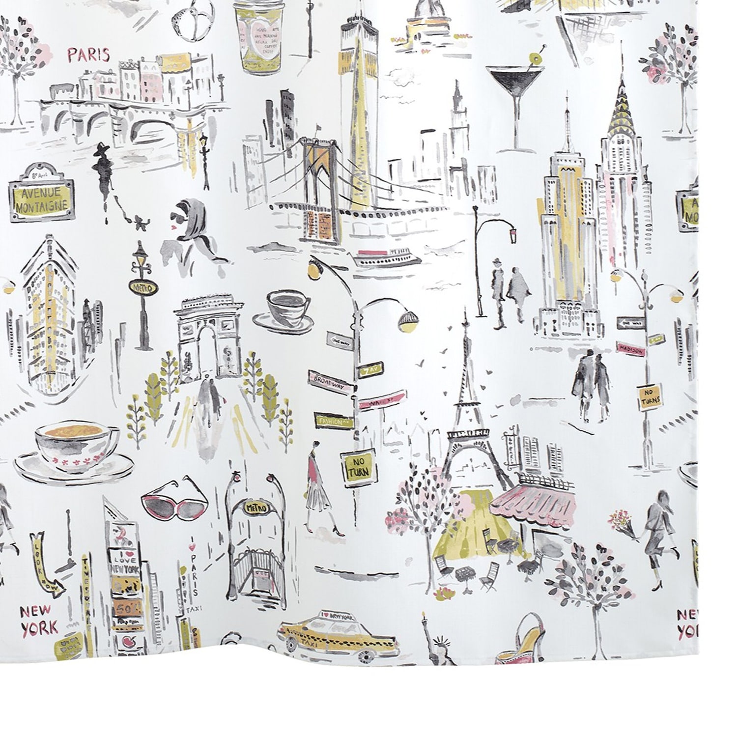 Nicole Miller City Girl Shower Curtain