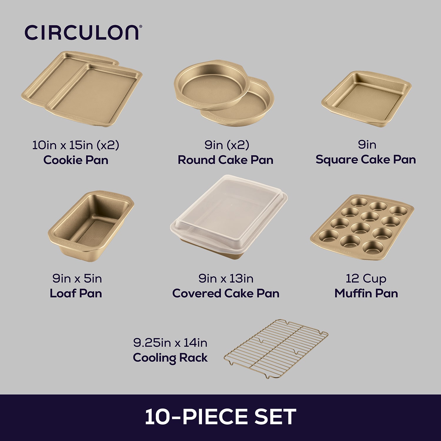Circulon Circulon Bakeware 10-pc. Bakeware Set