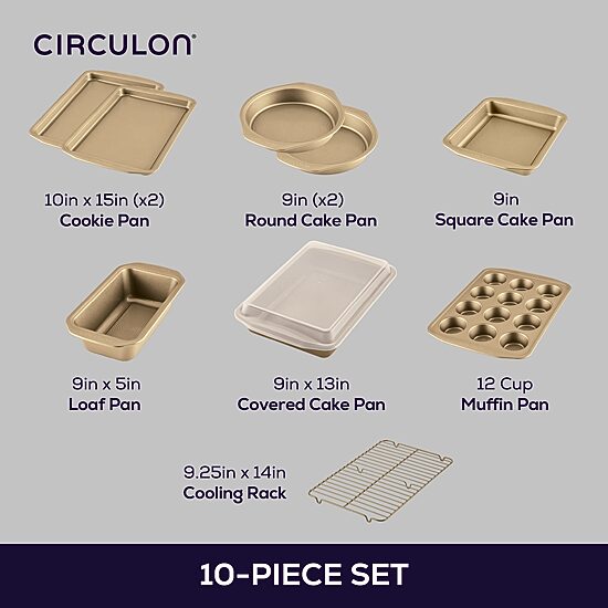 Circulon Circulon Bakeware 10-pc. Bakeware Set