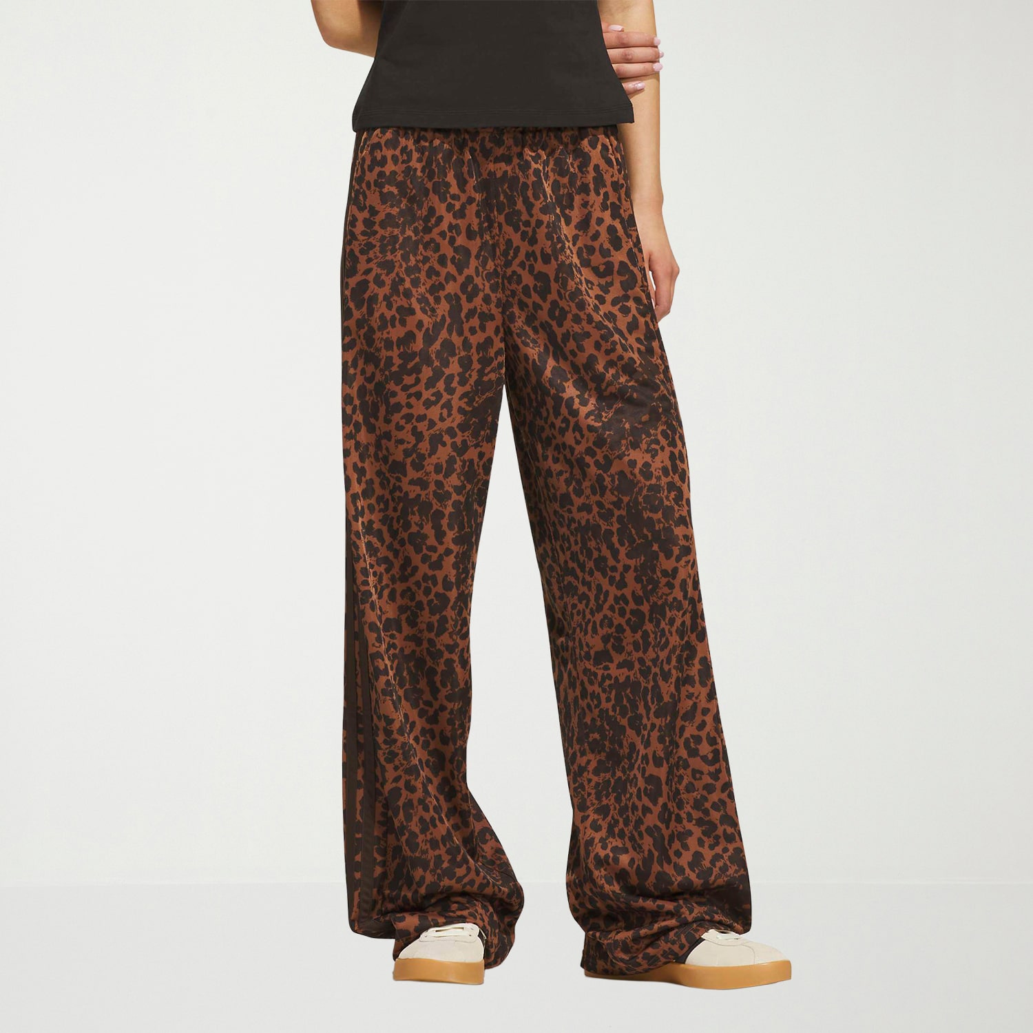 adidas Womens Wide Leg High Rise Regular Fit Track Pant